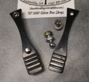 Polaris RZR XP 1000 Glove Box Straps, Black