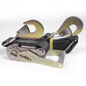 Ratcheting Tie Downs w/ Axle Loop, Black (2 in. x 9 ft.)