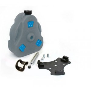 2 Gallon Cam Can Potable Water Storage Containers, Gray/Blue