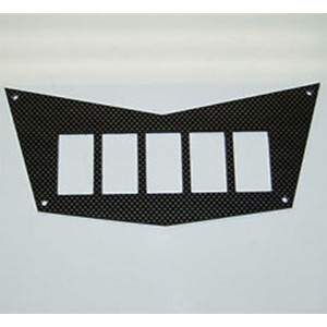 K-Four Switches Polaris RZR Dash 5 Switch Cut-Out Panel