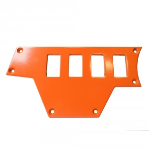 Polaris RZR XP Left Side Center 4 Switch Dash Plate - Orange