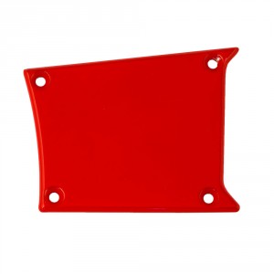 Polaris RZR Small Right Side Center Dash Solid Plate - Red