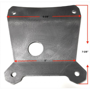 POLARIS RZR XP1000 BASIC REAR BUMPER PLATE