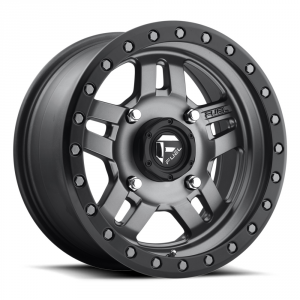 FUEL D558 ANZA UTV Wheel - Matte Gunmetal w/ Black Ring