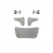 Polaris RZR 800 / RZR-S Cage Bungs and Mount Plates Kit